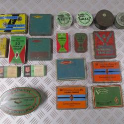 Lot d'environ 1400 munitions de collection de petits calibres, mise &agrave; prix 1 euro!!!