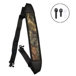 Bretelle n&eacute;opr&egrave;ne Noir v2 pour carabine de chasse + 2 vis grenadi&egrave;res - Livraison Gratuite