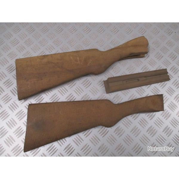 Lot de 2 crosses brut de fusil de chasse, m�canis�, 50 euros