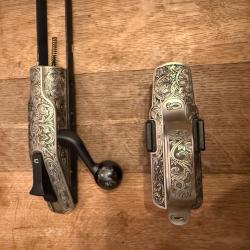 Culasse et bloc d&eacute;tente grav&eacute;s R8 blaser