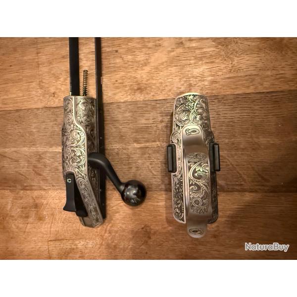 Culasse et bloc d�tente grav�s R8 blaser