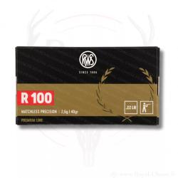 50 balles R100 Cal.22Lr 40Grs RWS