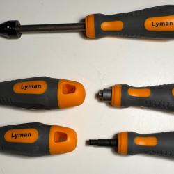Lot d'outils Lyman pour nettoyage / r&eacute;fection de puits d'amorce