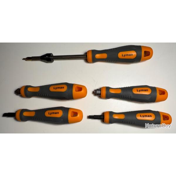 Lot d'outils Lyman pour nettoyage / r�fection de puits d'amorce