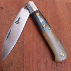 Joli Couteau YSSINGEAUX PIRONIN D&Eacute;CAPSULEUR Manche en Corne