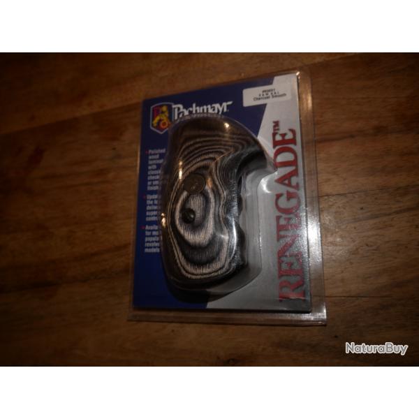Poign�e PACHMAYR en lamell� coll� CHARCOAL SMOOTH pour S&W K&L