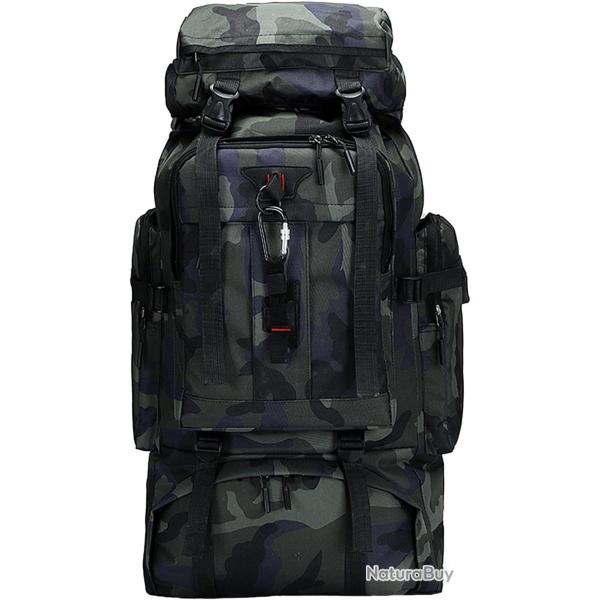 Sac � dos de randonn�e 80L imperm�able Trekking Alpinisme Camping & Voyage  Homme et Femme Camo