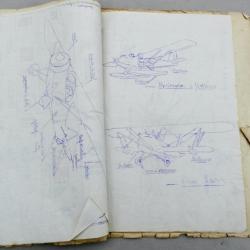 Dossier manuscrit et dactylographi&eacute; - Cours / notes techniques sur l'aviation - vers ann&eacute;es 1930-194