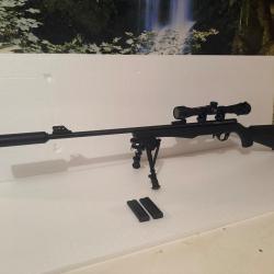 Pack carabine 22 lr rossi + bipied + silencieux + lunette 4x32