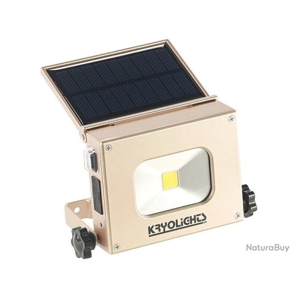 Projecteur � LED COB 370lm / 10W et batterie d'appoint 4000 mAh 2 en 1 - Solaire