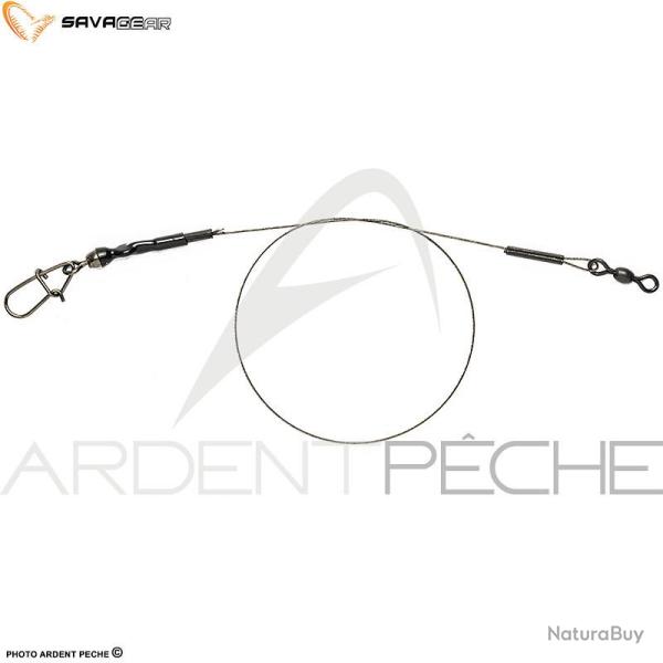 Bas de ligne SAVAGE GEAR 1x7 Titanium traces 30cm/0.60mm/23kg