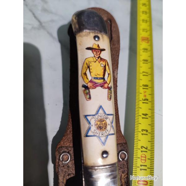 Ancien couteau scout cow boy