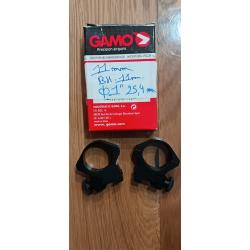 COLLIERS DE MONTAGE GAMO RAIL 11MM DIAM. 25.4MM/1" MEDIUM
