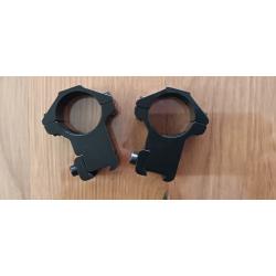 MONTAGE HAWKE MATCH 2 PIECES RAIL 11MM HAUT COLLIERS 25.4MM/1"