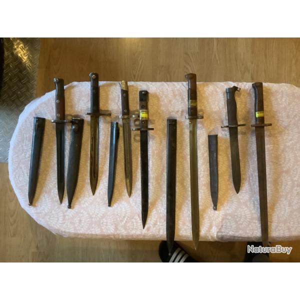 Lot de ba�onnettes