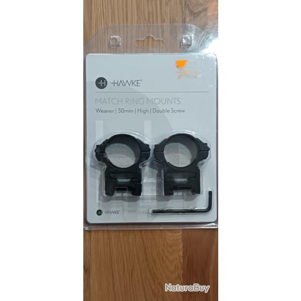 MONTAGE HAWKE 2 PIECES RAIL WEAVER HAUT COLLIERS 30MM