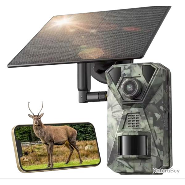 Camera solaire 4G Vision Nocturne avec application control mobile