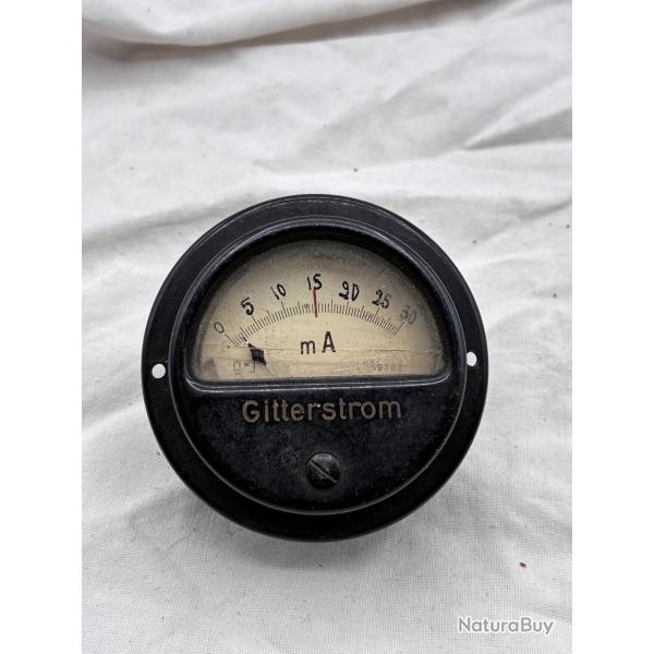 WW2 Amp�rem�tre cadran radio TSF Allemand Gitterstrom