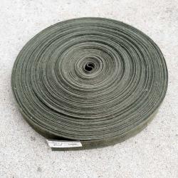 Rouleau de sangle coton en 32mm (50metres) vert arm&eacute;e /cotton stripe roll