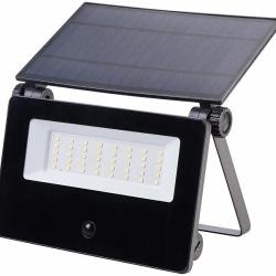 Projecteur LED solaire 1300 lm FTR-102 avec d&eacute;tecteur de mouvement