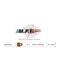 Balles MPF 45 RN 200 Gr TMJE &Oslash; 451" / 1000 Ogives Cuivr&eacute;es port offert