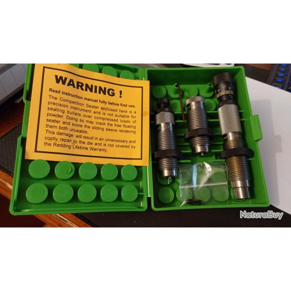 Jeux d'outils REDDING  type s Match die set 6.5 Creedmoor