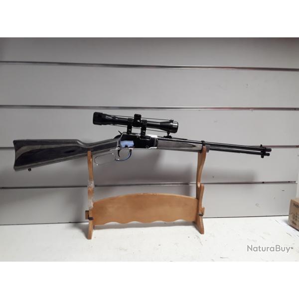 Carabine a levier de sous garde Rossi RIO BRAVO cal.22lr bois laminated can.45cm + lunette 4x32