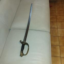 sabre officier infanterie modele 1845  modifi&eacute;  3eme  replubique  date 1915  sans  fourreau