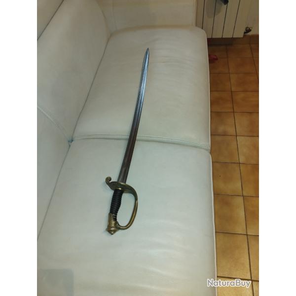 sabre officier infanterie modele 1845  modifi�  3eme  replubique  date 1915  sans  fourreau
