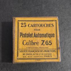 Boite munition ancienne vide 7.65 SFM