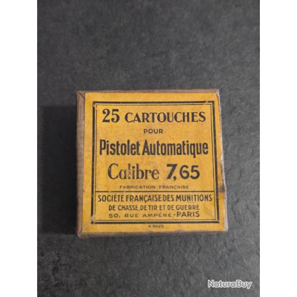 Boite munition ancienne vide 7.65 SFM