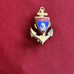 Insigne ancien 3e B.I.C - GEMARD PARIS - Attache &agrave; &eacute;pingle - Troupes coloniales