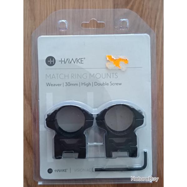 MONTAGE HAWKE MATCH 2 PIECES RAIL WEAVER HAUT COLLIERS 30MM