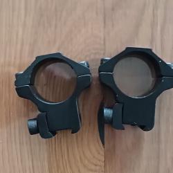 MONTAGE HAWKE 2 PIECES RAIL 11MM MEDIUM COLLIERS 25.4MM/1"