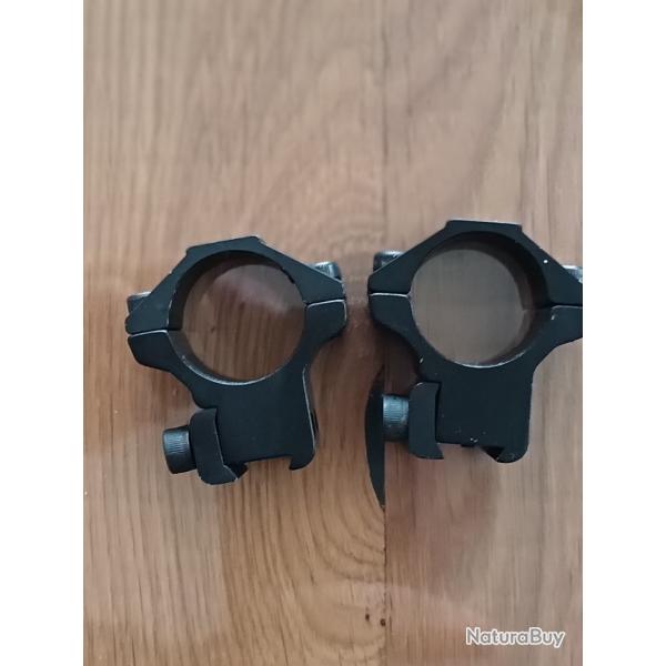 MONTAGE HAWKE 2 PIECES RAIL 11MM MEDIUM COLLIERS 25.4MM/1"