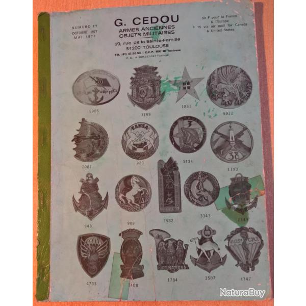 Livre , catalogue R�f�rencement Insignes militaires