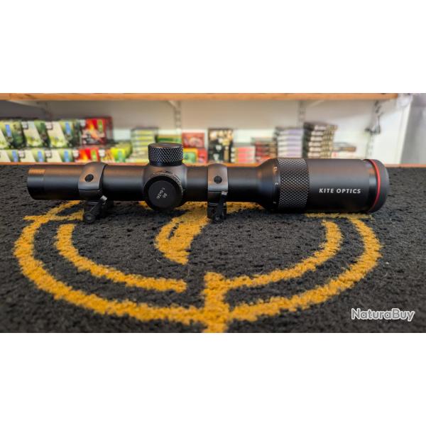 Lunette de battue kite optics b6 X6I bl 1-6x24 + collier