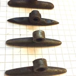 Lot de 4 supports pour anneau de bretelle - battant de grenadi&egrave;re