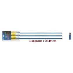 Set de 3 Fl&egrave;ches  Bleu de 75.40 cm