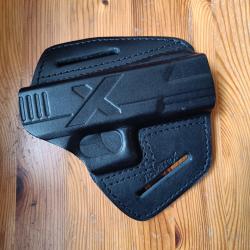 HOLSTER GLOCK 17 EN CUIR DE LA MARQUE VLAMITEX