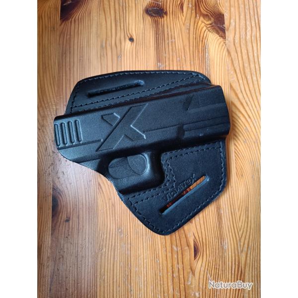 HOLSTER GLOCK 17 EN CUIR DE LA MARQUE VLAMITEX