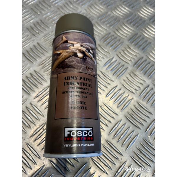 bombe de peinture militaire 400 ml couleur coyote fosco industries