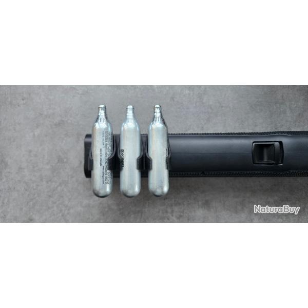 Porte sparclettes CO2 12g (3 emplacements) - Montage Rail Picatinny