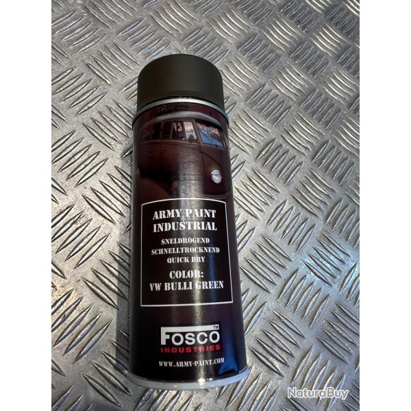 Bombe de peinture militaire 400 ml couleur vw bulli green fosco industries