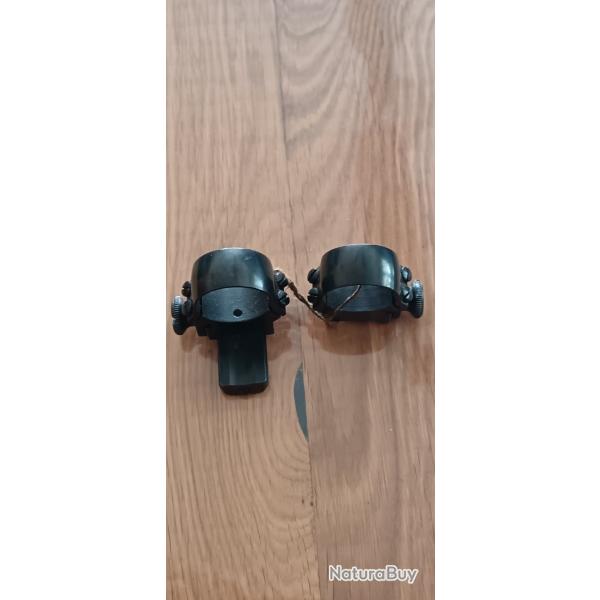 LOT COLLIERS ACIER DIAM. 25.4MM/1" +1 EMBASE