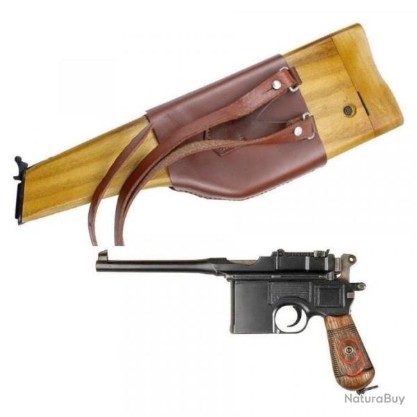 Crosse Etui Holster Pistolet MAUSER C96 WW2 Seconde Guerre Mondiale Allemand LIVRAISON GRATUITE