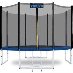 Grand Trampoline 305cm Filet de s&eacute;curit&eacute; +Echelle +Housse de Bord +Ancrage au Sol LIVRAISON GRATUITE