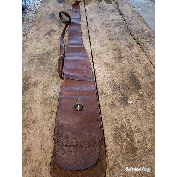 Housse fusil cuir