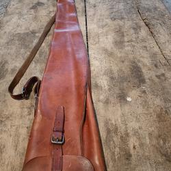 Housse fusil cuir orang&eacute;