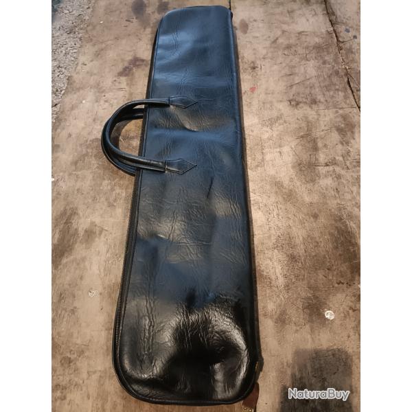 Housse fusil cuir noir
